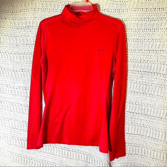 Under Armour Tops - Under Armour Fitted Cold Gear Womens Large Turtle Neck